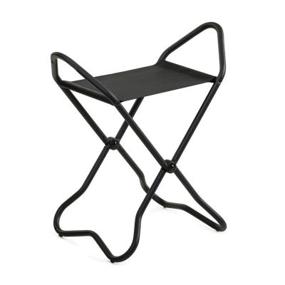 New York Folding Stool / Museums Stool black Lectus